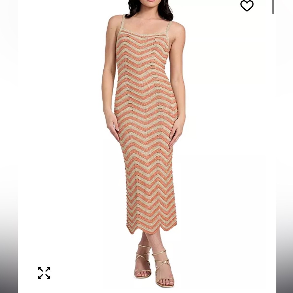 GHESS Chevron Midi Dress Size MEDIUM
